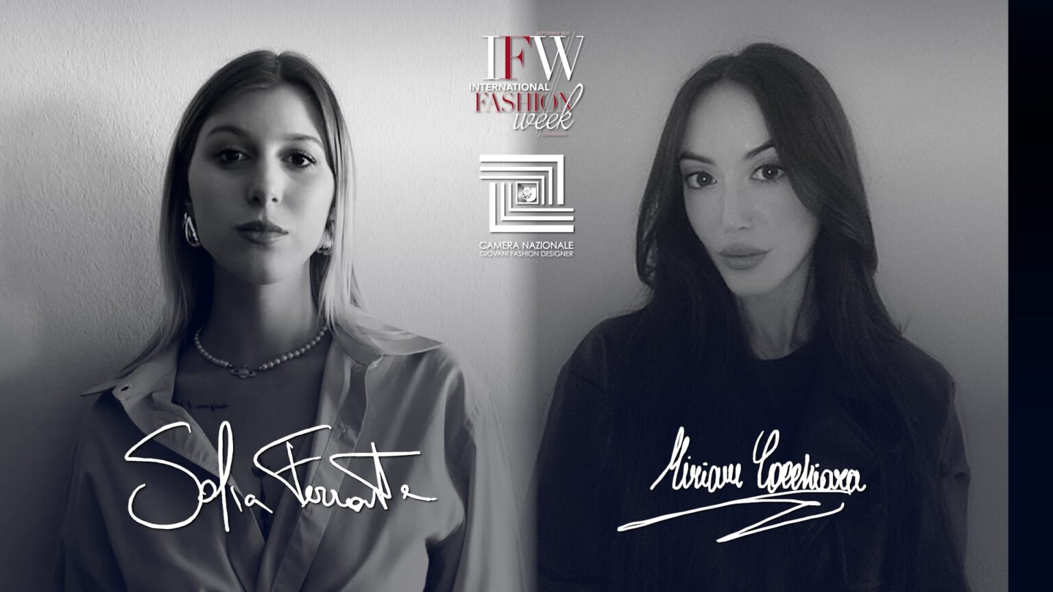 Sofia Ferrante & Miriam Cocchiara incantano alla International Fashion Week 2025 – New Generations - UNSIC TV