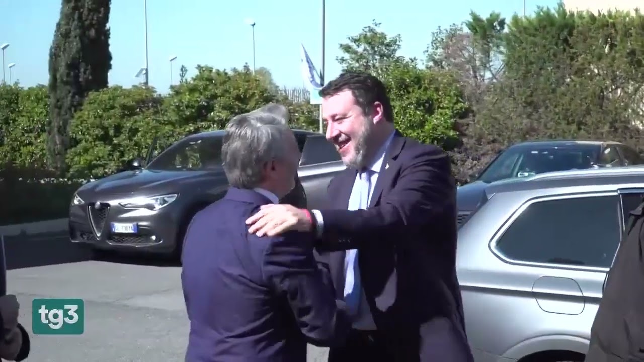 TG3: Salvini accolto dal presidente Mamone