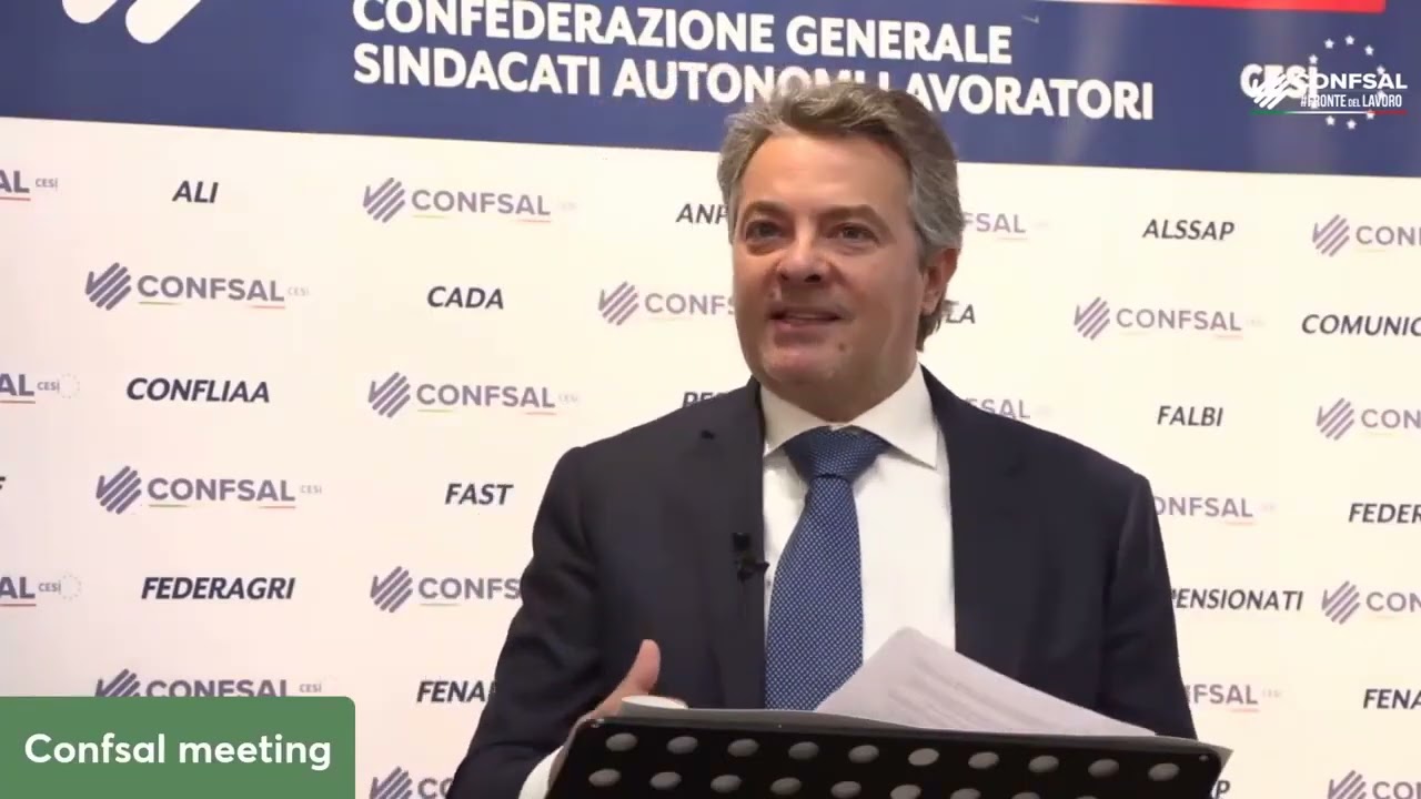 Domenico Mamone al Convegno CONFSAL: Ripartiamo insieme